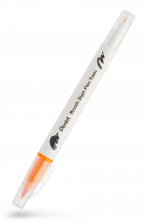 Pentel SESW30C-113E TWIN Sign Pen Brush Okker