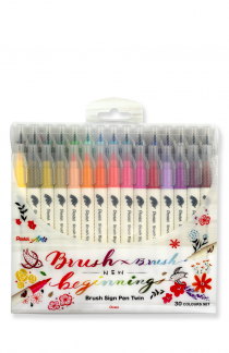 Pentel SESW30C-30 TWIN Sign Pen Brush Sæt