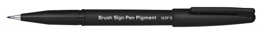 Pentel SESP15-N Brush Sign Fiberpen  Grå