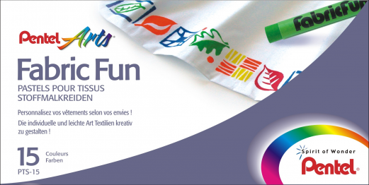 Pentel PTS2-15 Tekstil farver Sæt