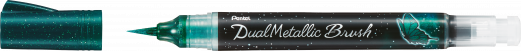Pentel XGFH-DDX Dual Metallic brush Grøn/Met. blå