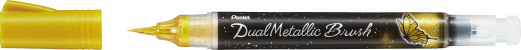 Pentel XGFH-DXX Dual Metallic brush Guld