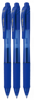 Pentel XBL107/3-C EnerGel X Blisterkort Blå