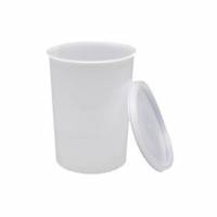 Bæger 400 ml Ø75x100 mm med Klemlåg PP Hvid