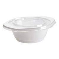 Suppebowl 1-rum 275 ml 150x122x50 mm PS Hvid Transparent