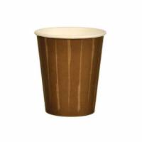 Kaffeb&aelig;ger Pap 25 cl BARISTA med lodrette striber