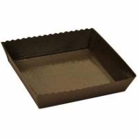 Kageform Easy Bake 150x140x37 mm Karton med PET Brun