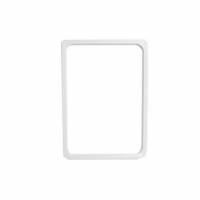 Skilteramme A4 med indskub foroven hvid
