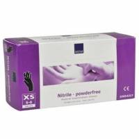 Handske Engangs str XS uden Pudder Nitril AQL 1.5 Sort