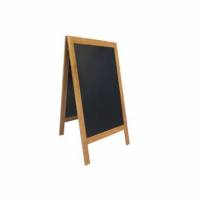 Gadeskilt Securit 70x125 cm Teak ramme