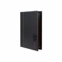 Menu Kortholder A4 34x25 cm Securit Trendy viser 4 A4 sider Læderomslag Sort