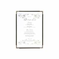 Menu Kortholder Enkelt Securit A4 viser 2 A4 sider sæt med 3 Klar