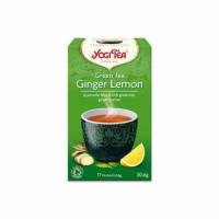 Te Grøn Yogi Tea Ginger Lemon 17 breve Ingefær/Citron Økologisk (DK-ØKO-100)