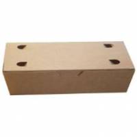 P&oslash;lse&aelig;ske lille 200x100x50 mm med L&aring;g Brun/Hvid