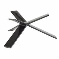 Buffetstander STAR 8 cm Gummibelagt Metal Sort