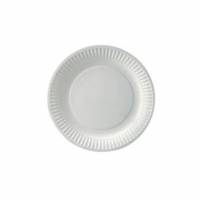 Paptallerken Catersource 18 cm rund standard bionedbrydelig Hvid