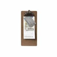 Regningsbakke Securit Clipboard 11x26.5 cm brun