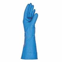 Handske Keep Safe str S med Velourisering Nitril Blå