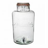 Glasbeholder m/taphane 1,9l med glasl&aring;g og patentlukning