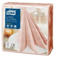 Serviet Tork Linstyle 39x39 cm til bestik Koral