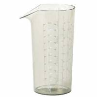 M&aring;leb&aelig;ger SAN 0.5 ltr med Gradueringer R&oslash;gfarvet