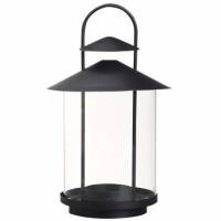 Lanterne til Lanterne lys &Oslash;198x330 mm Metal/Glas rund