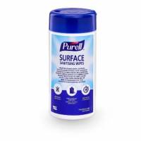 Desinfektion Serviet Purell wipes med ethanol Fødevaregodkendt blå 100stk i dåse