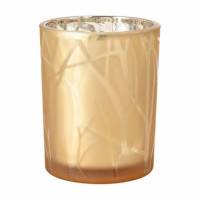 Lysholder Duni 100x80mm Shimmer Sand glas