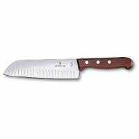 Santokukniv M/luftlommer Victorinox klinge 17 cm Træskæfte