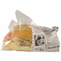 Sandwichpose Old News 215x130 mm PE Snack Bag Large