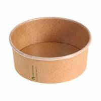 Salatbakke bowle 360 ml Ø120x45 mm rund bagasse biocoated bionedbrydelig