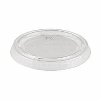 Plastl&aring;g klar PLA bioplast bionedbrydelig t/dressingb&aelig;ger 60 ml &Oslash;62x31mm