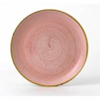 Tallerken Coupe Stonecast Ø28.8 cm Porcelæn Pink