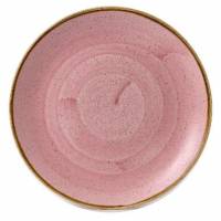 Tallerken Coupe Stonecast Ø26 cm Porcelæn Pink
