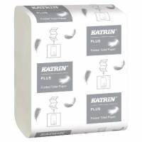 Toiletpapir Bulk i ark Katrin Plus 2-lag 23x10.3cm Hvid
