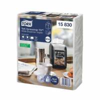 Serviet Tork Advanced Fit Xpressnap N14 2-lag 21.3x16.5cm Genbrugs Hvid