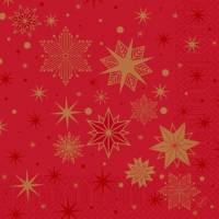 Serviet Duni 40 x 40cm 3-lag Stargazing Red