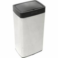 Affaldsbeholder 45 ltr Sensorbetjent St&aring;l med Sort L&aring;g