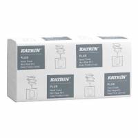 H&aring;ndkl&aelig;deark Katrin Plus Easy Flush Z-Fold 2-lag L25.5xB20.3xD8.5cm Nyfiber Hvid