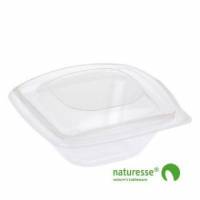 Salatbakke 240 ml 126x126x55 mm PLA Klar med Låg