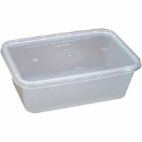 Plastbakke 750 ml 120x175x58 mm Klar Nudelbakke til Microovn med Låg