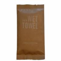 Vådserviet Pure med Hvid Wet Towel Brun Indpakning