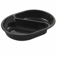 Bakke 2-rum 395/500 ml 238x176x40 mm Oval PP Sort