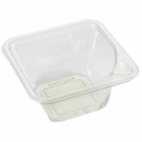 Plastbakke Shelfmaster Square 400 ml til Gaffel APET Klar