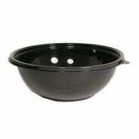 Plastskål bowle  2250 ml Ø260x90 mm Rund RPET Sort