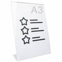 Displayholder A3 Skrå højform