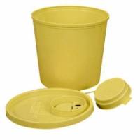 Kanylebøtte D900 1500 cc Ø137x125 mm Gul