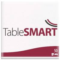 Serviet TableSMART airlaid 40x40 cm 1/4 fold Hvid