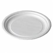 Paptallerken Catersource Ø18 cm Høj kant Plast lamineret Hvid