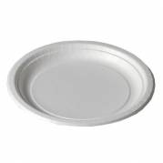 Paptallerken Catersource Ø22 cm Høj kant Plast lamineret Hvid